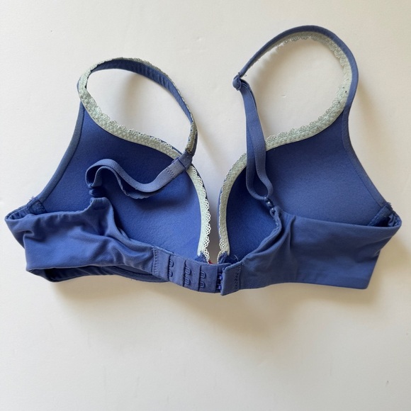 Victoria's Secret Bra Body by Victoria Push Up Periwinkle Lace Sz 32C - Picture 8 of 12